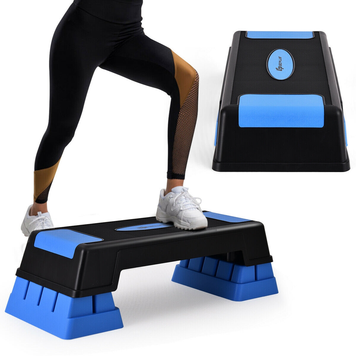 10, 15, 20 cm yoga pesi allenamento in DVD altezza regolabile a 3 gradini KAYMAN Passi per esercizi – Fitness Stepper per casa e palestra – Set di accessori perfetto per routine fitness cardio adatto per aerobica 