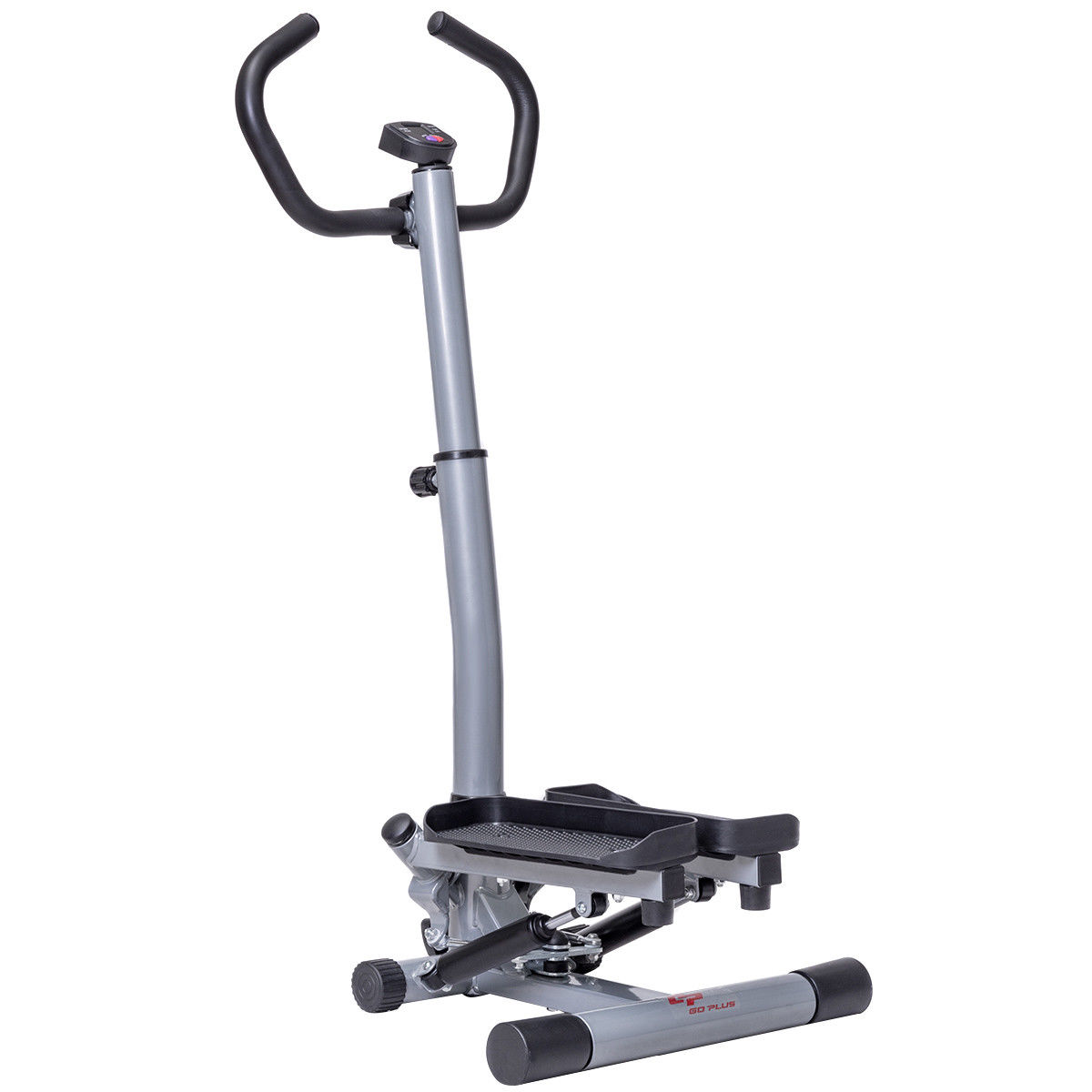 LCD Twist Stepper Body Workout Machine Aerobic Fitness Exercise With Handle Bar
